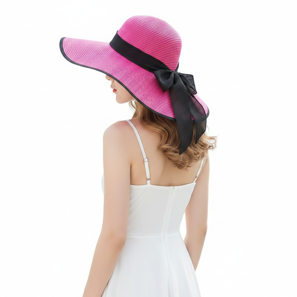 Hot Pink Hat Lifestyle - Back