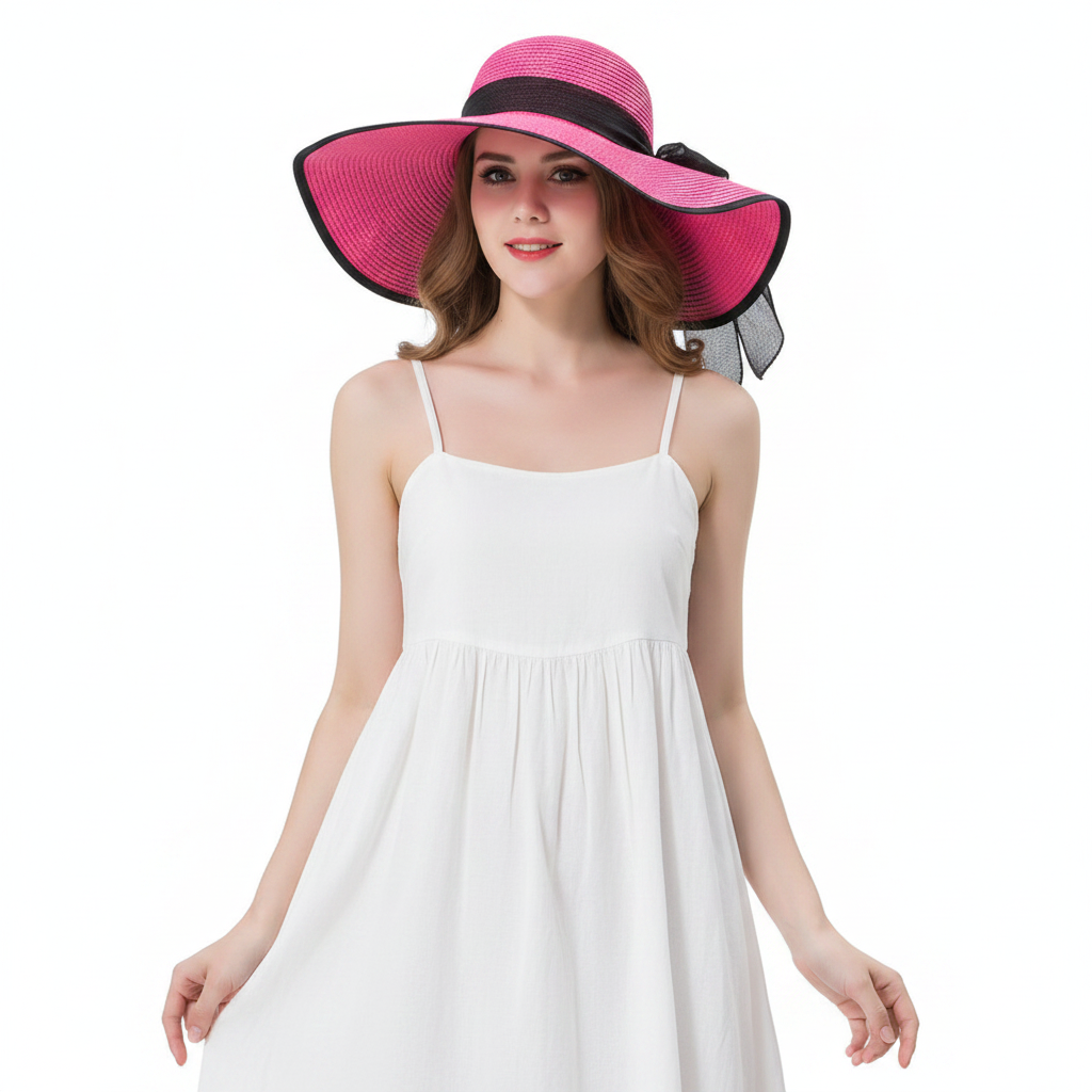 Hot Pink Hat Lifestyle - Front
