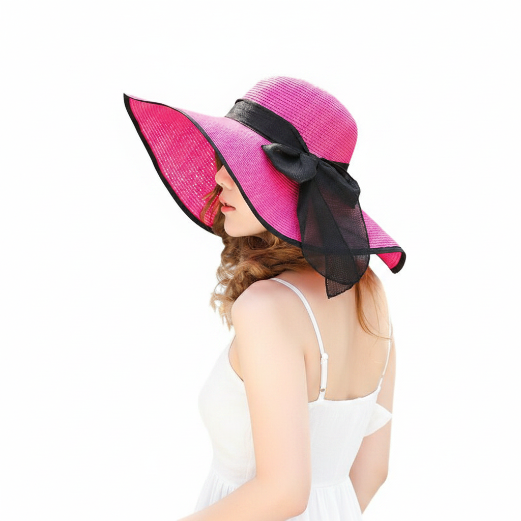 Hot Pink Hat Lifestyle - Side