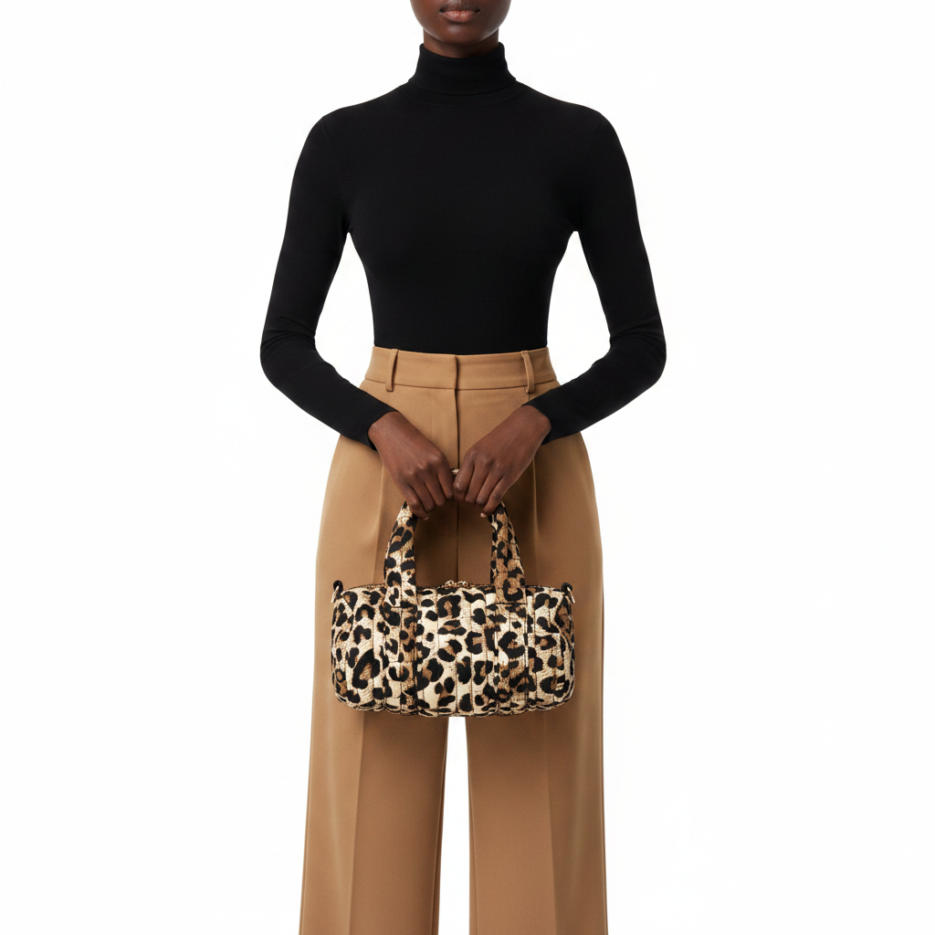 Leopard Duffle – Front Lifestyle