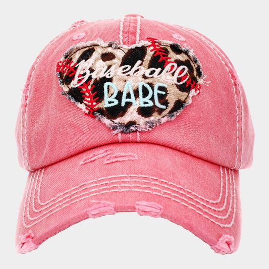 Leopard Love Baseball Babe Vintage Cap - Hautefull