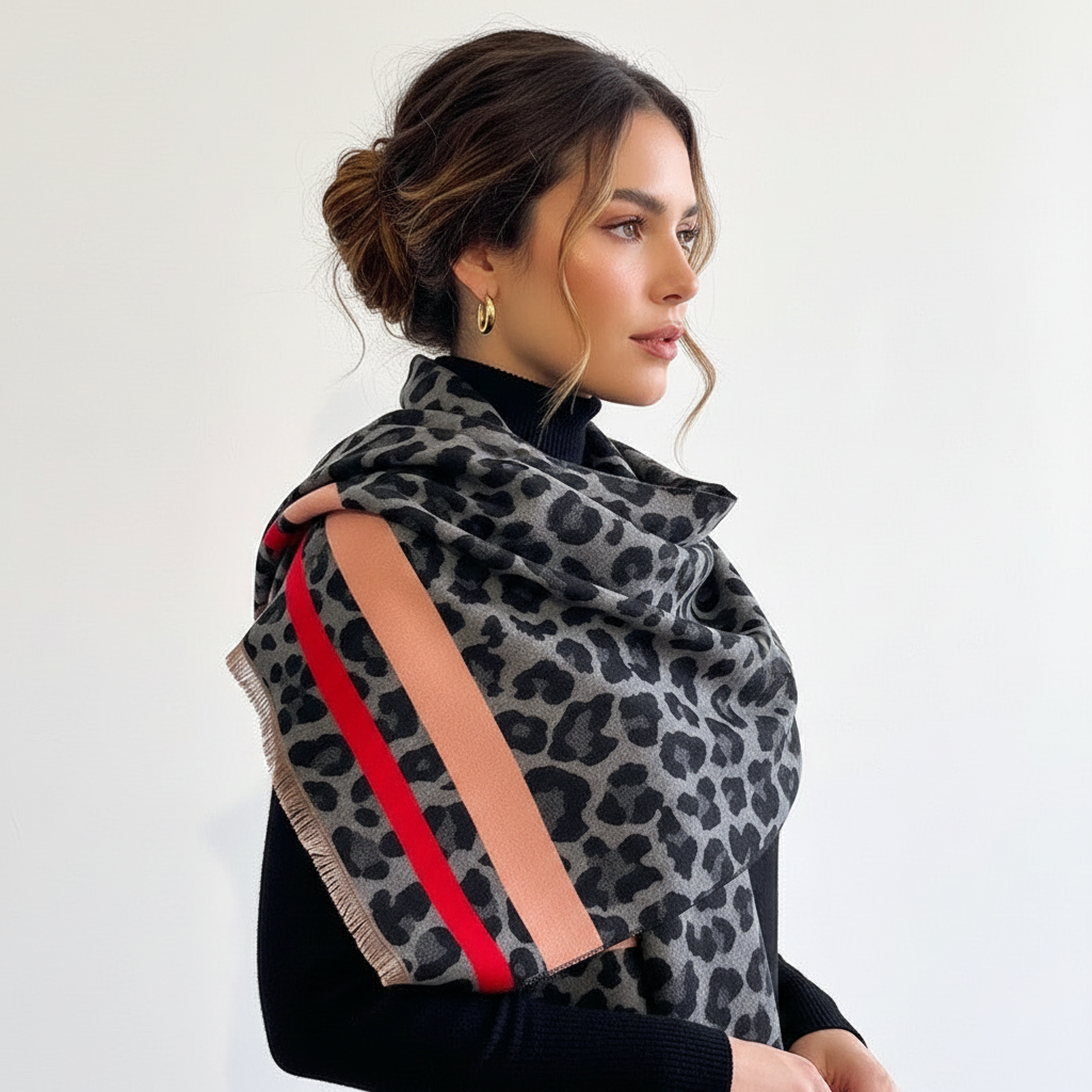 Leopard Scarf Lifestyle Side
