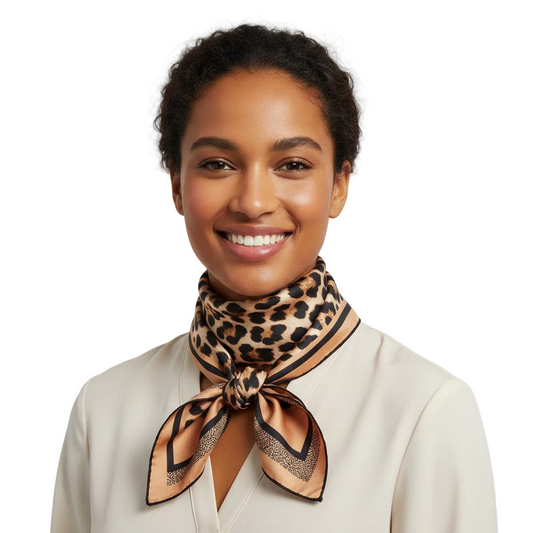 Leopard Scarf Mixed Woman Lifestyle
