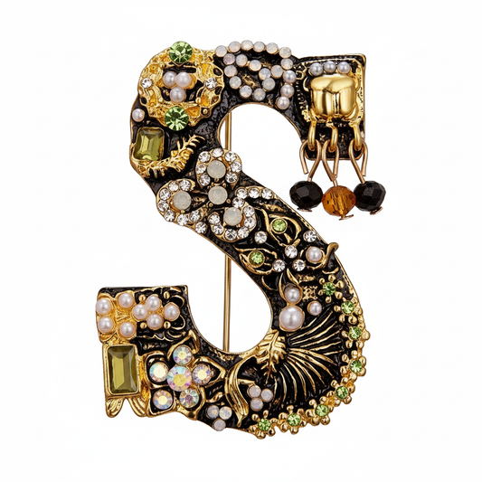 Letter S Brooch – Front