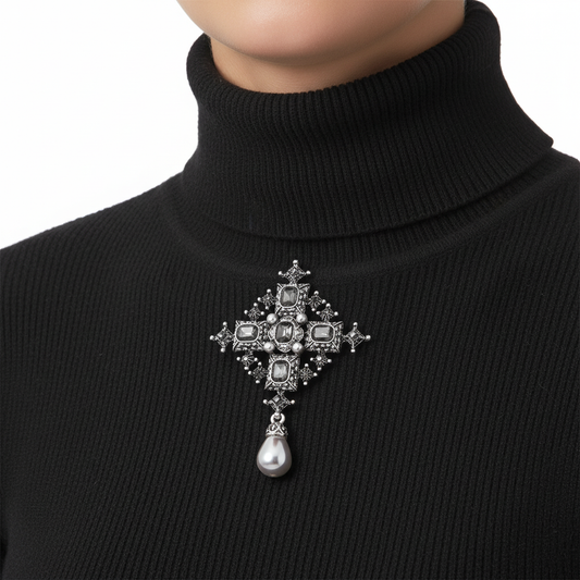 Lifestyle Detail - Black Turtleneck