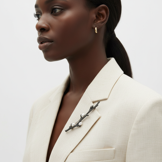 Lifestyle Side - Cream Blazer