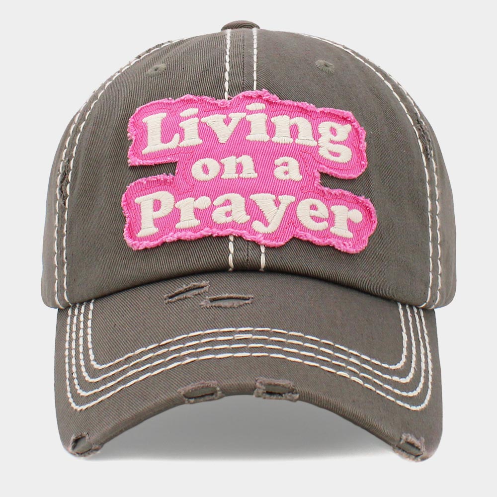 LIVING ON A PRAYER Baseball Cap - Hautefull