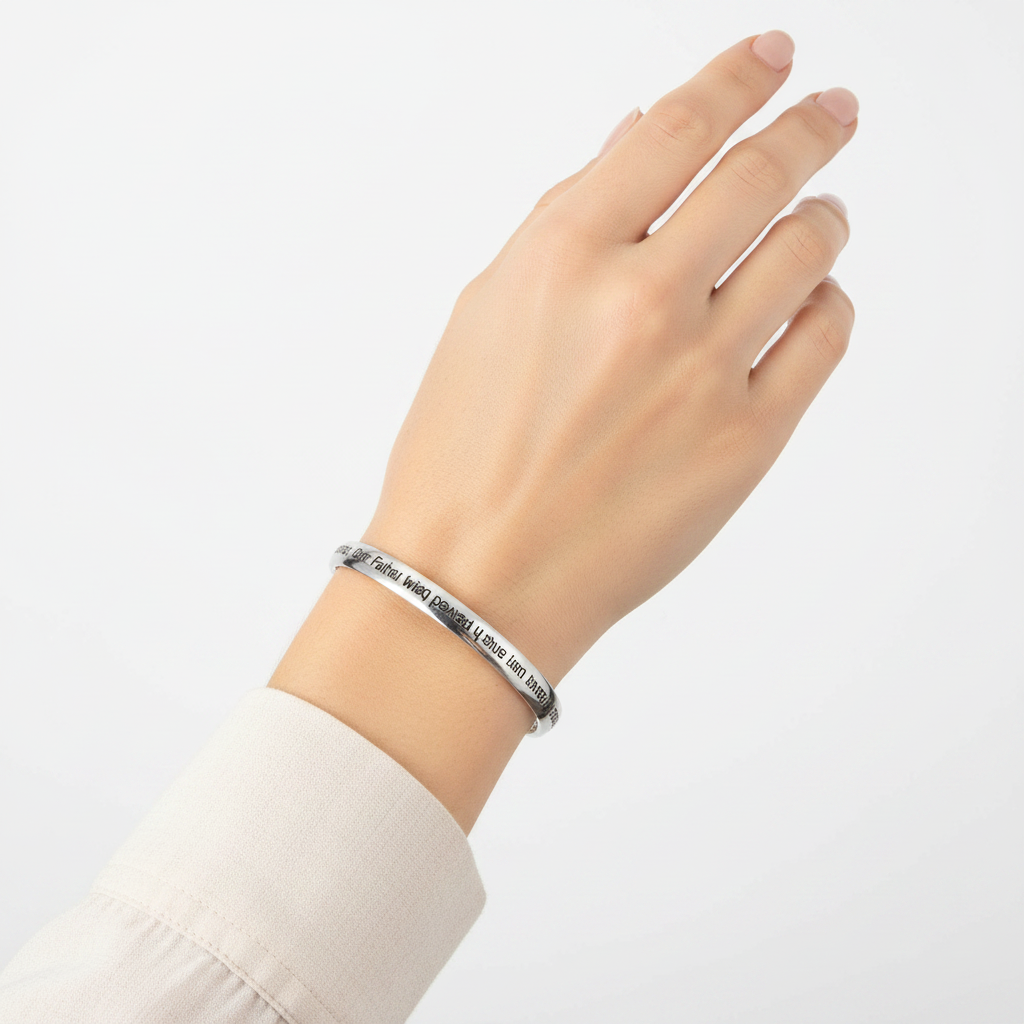Lord's Prayer Bangle – Top View