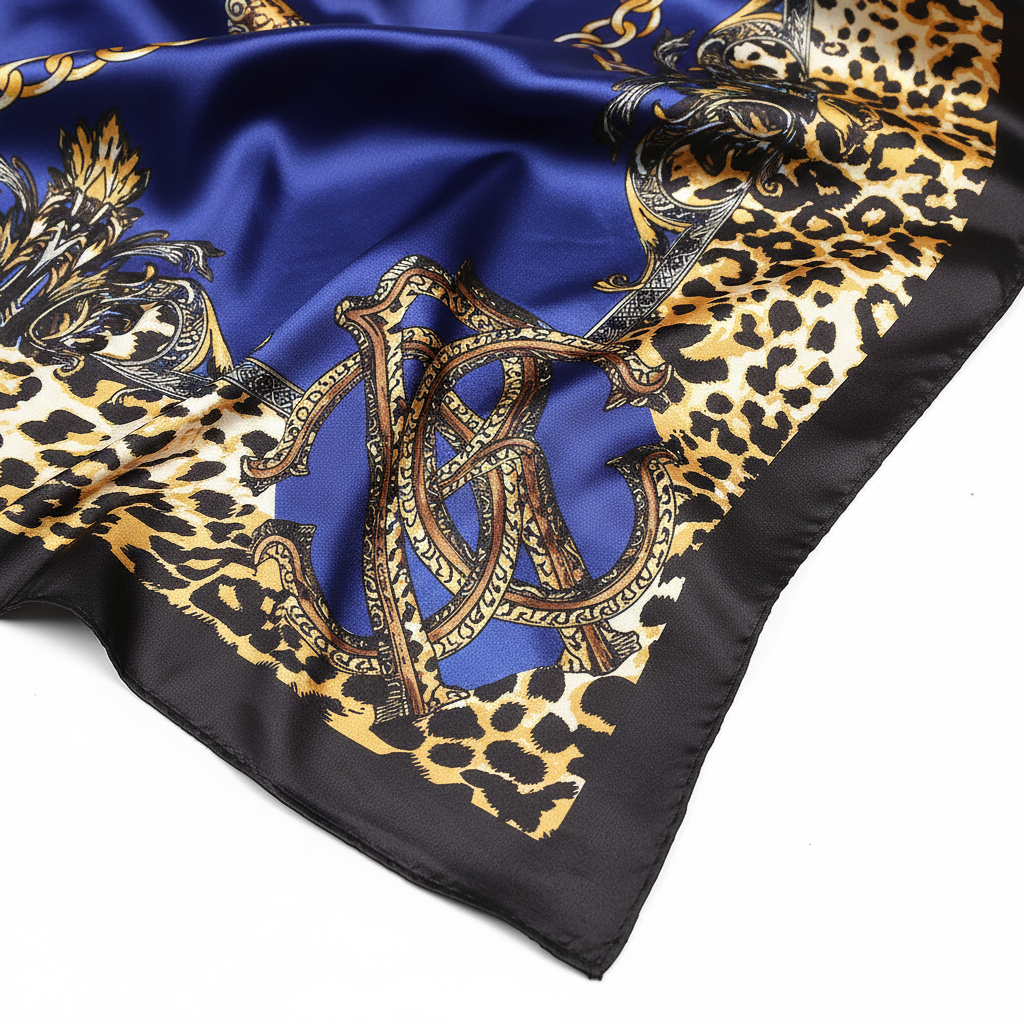 Navy Scarf Zoomed Front