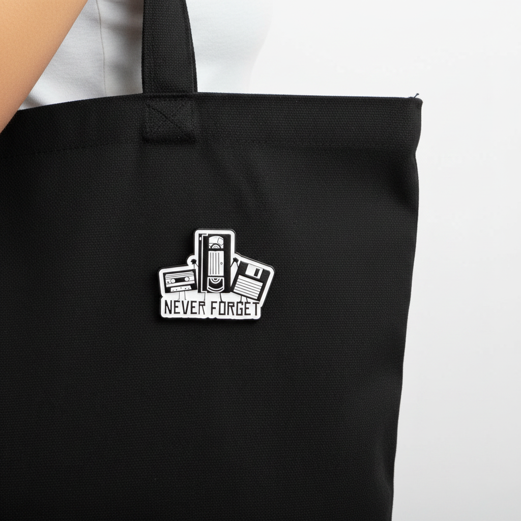 Never Forget Pin – Side Lifestyle
