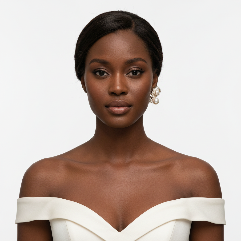Pearl Earrings Front Lifestyle