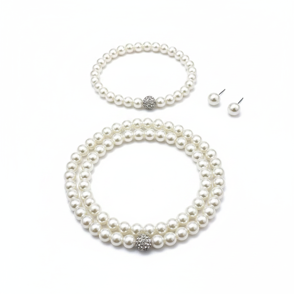 Pearl Jewelry Set – Angled