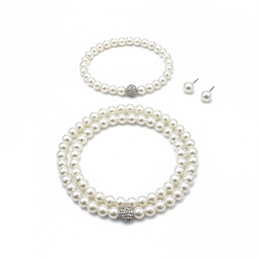 Pearl Jewelry Set – Angled