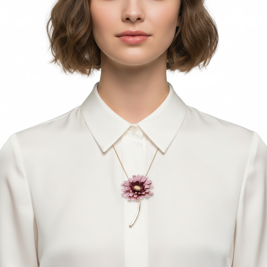 Pendant necklace styling