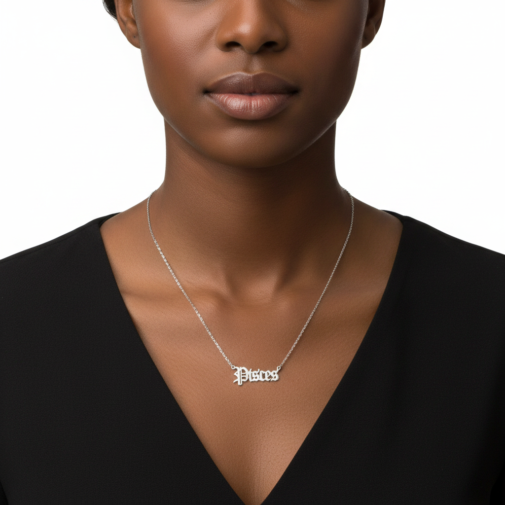 Pisces Necklace Lifestyle - Front