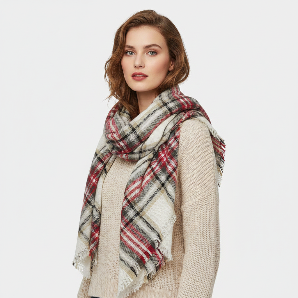 Plaid Scarf Lifestyle Front