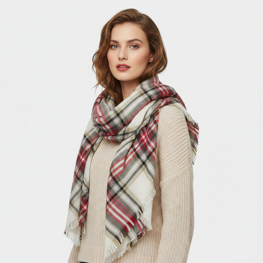 Plaid Scarf Lifestyle Front