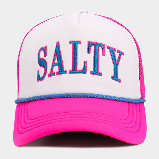 SALTY Trucker Hat Mesh Back Adjustable Cap