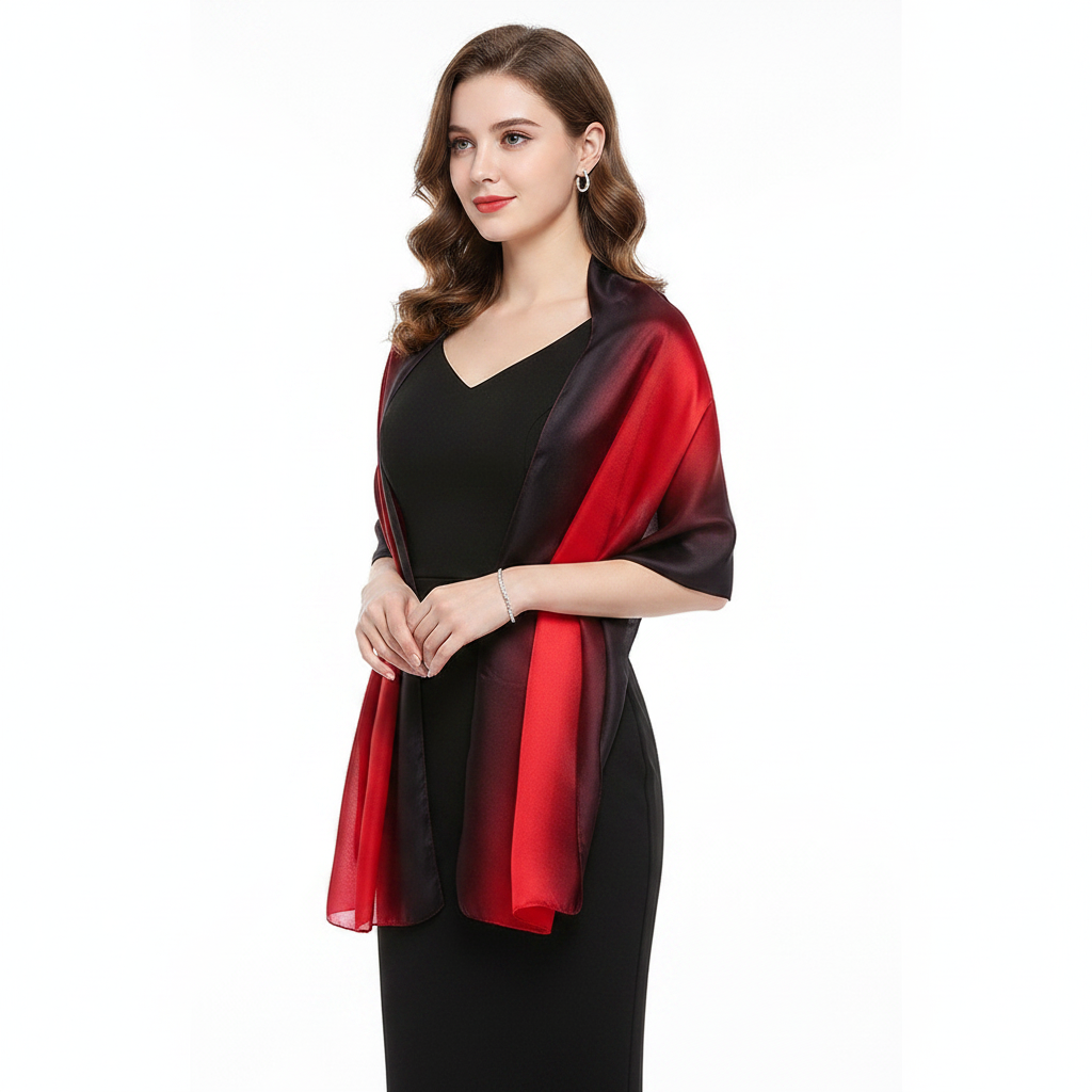 Scarf as shawl wrap