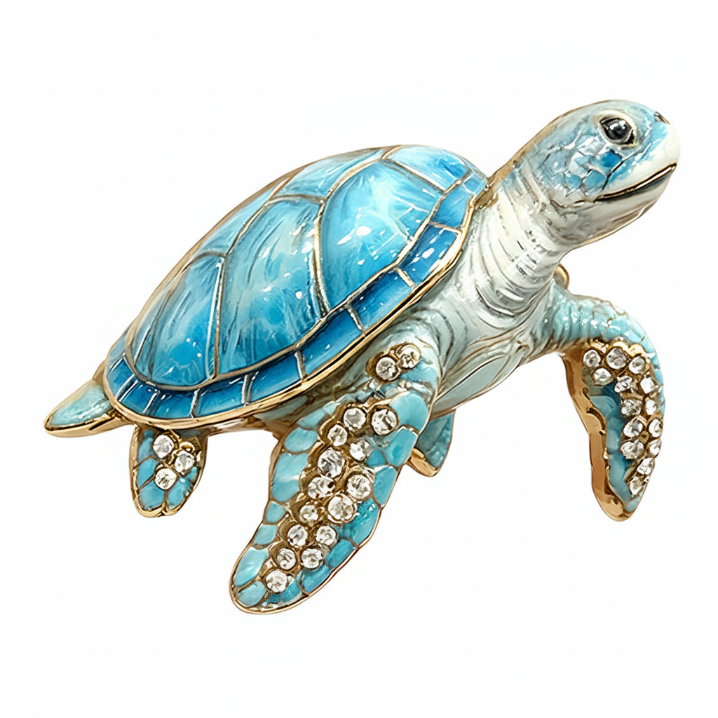 Sea Turtle Brooch – Blue Galaxy