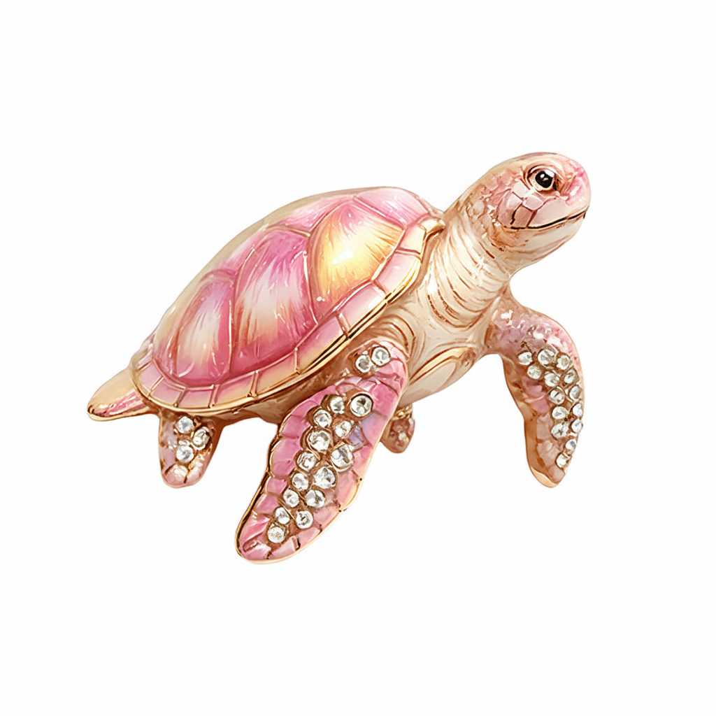 Sea Turtle Brooch – Pink
