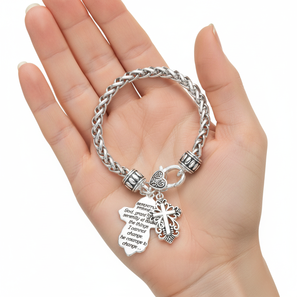 Serenity Prayer Bracelet - Detail