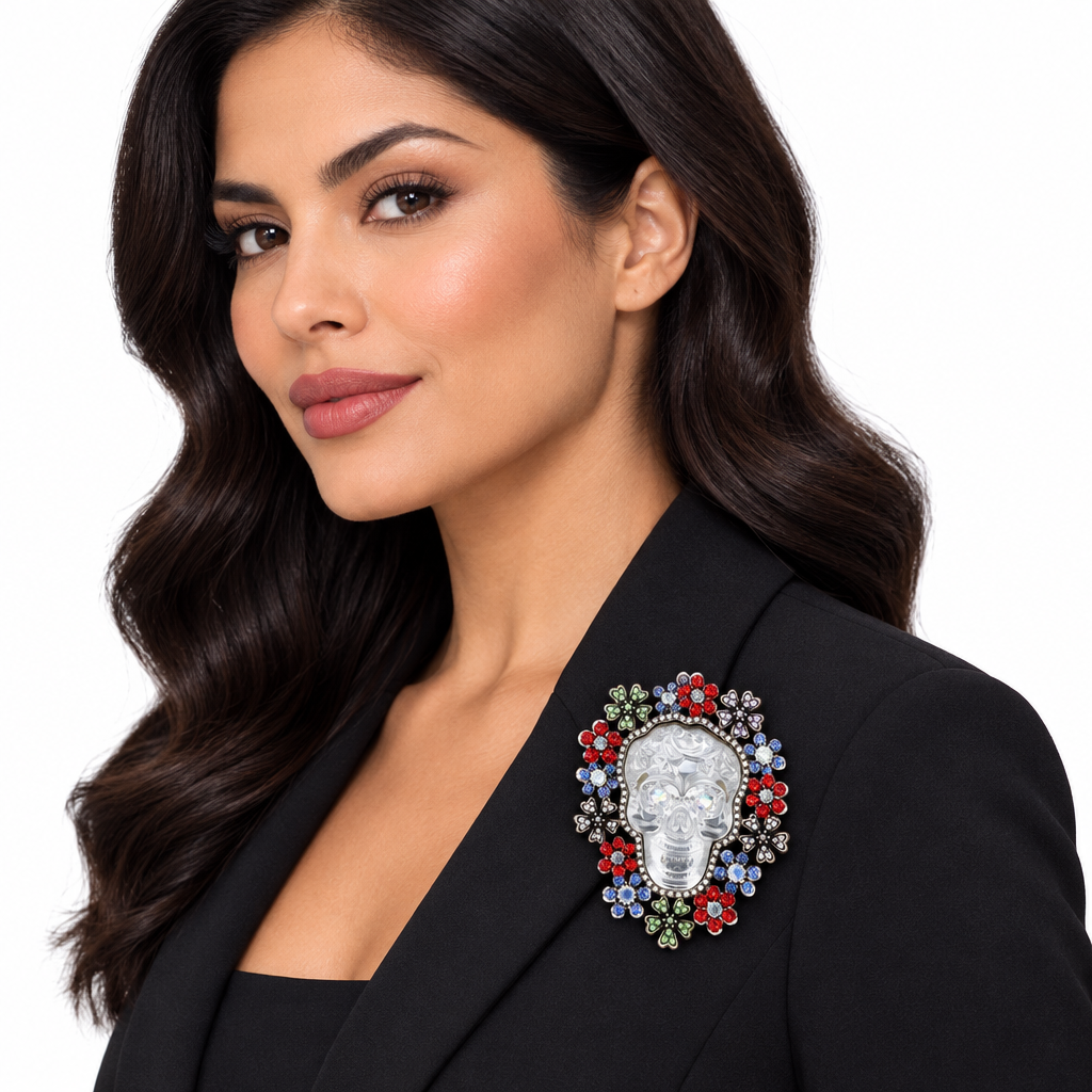 Side-view brooch lifestyle image