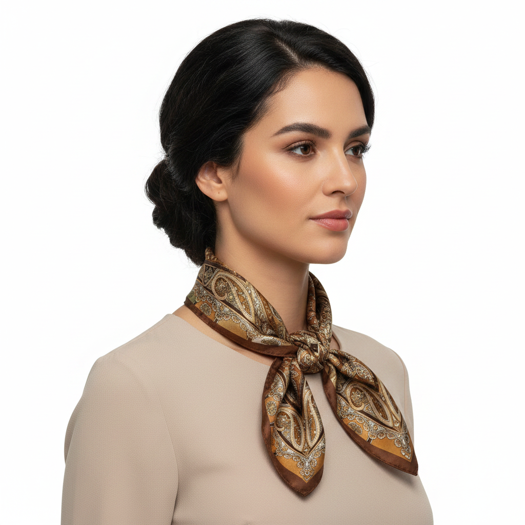 Side view neck scarf