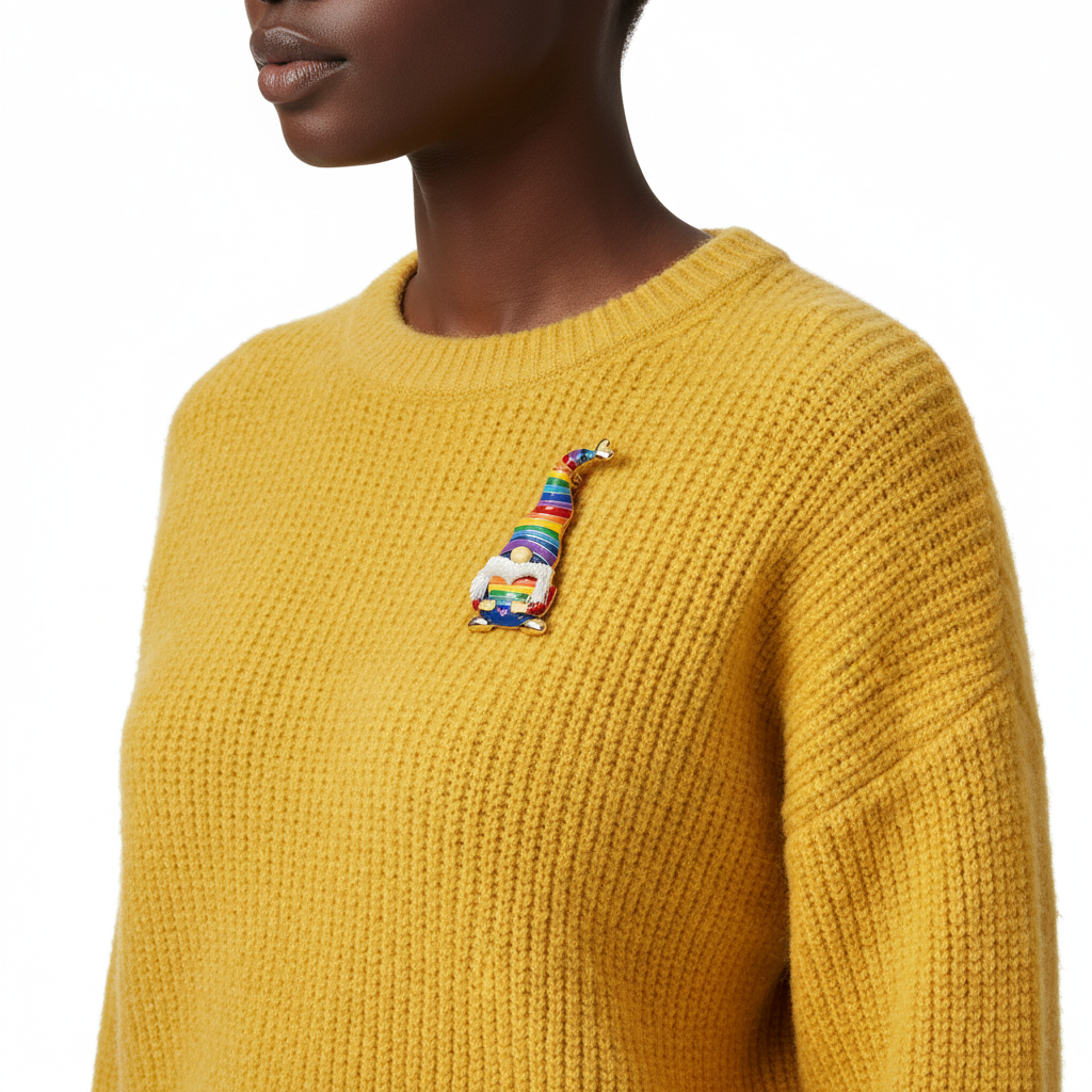 Side - yellow sweater
