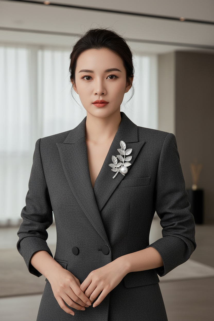 Silver lapel lifestyle