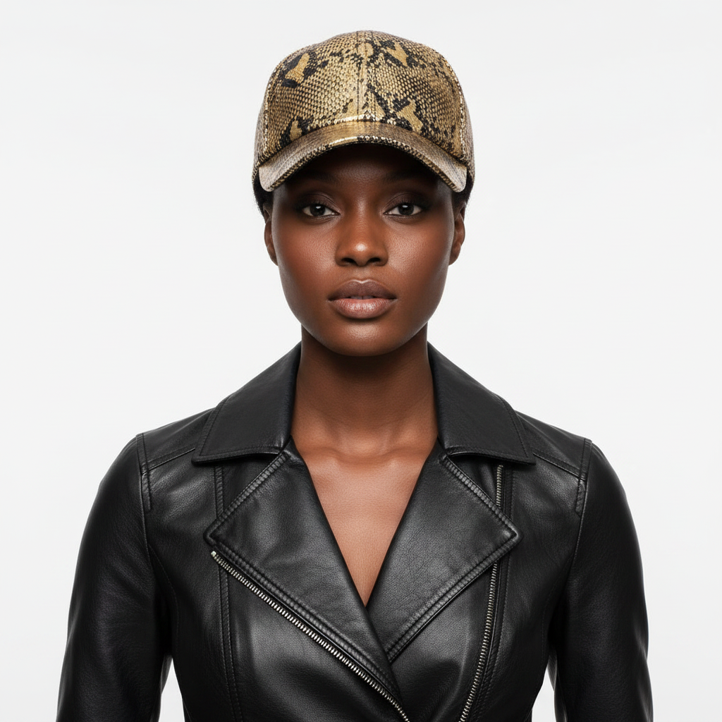 Snakeskin Cap – Front Lifestyle