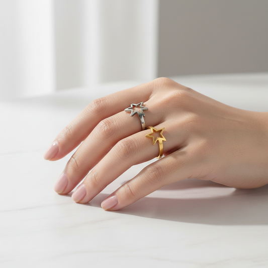 Star Ring Set Lifestyle - Exact Rings