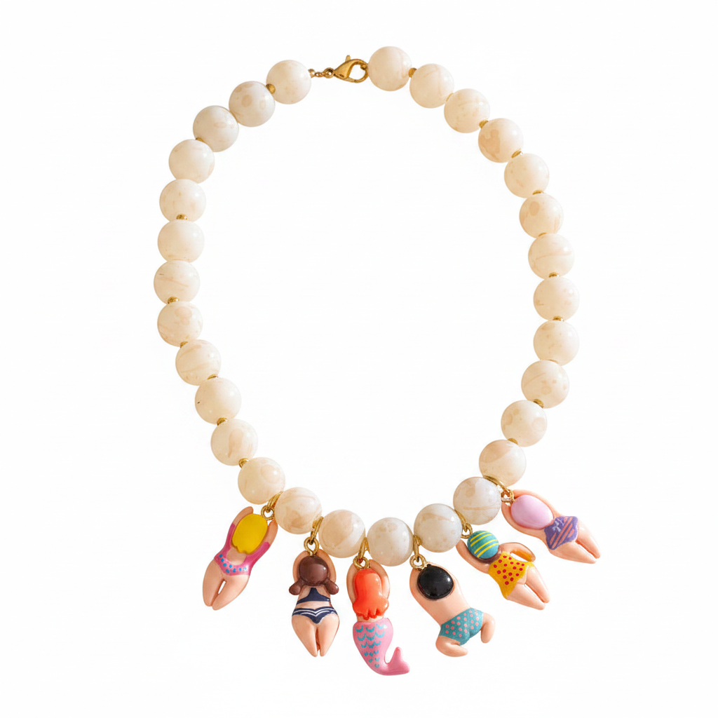 Swimmer Girl Necklace – Front Product Shot