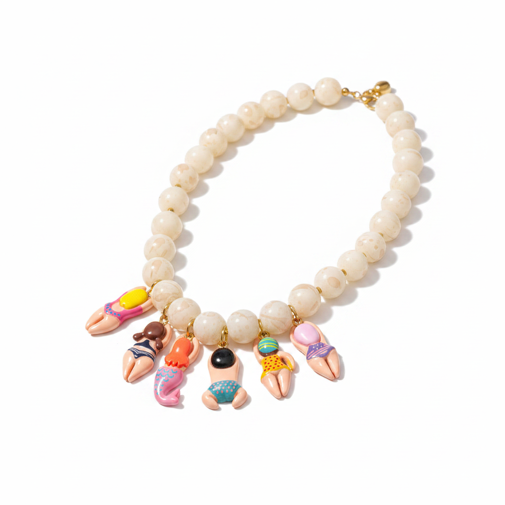 Swimmer Girl Necklace – Side Product Shot
