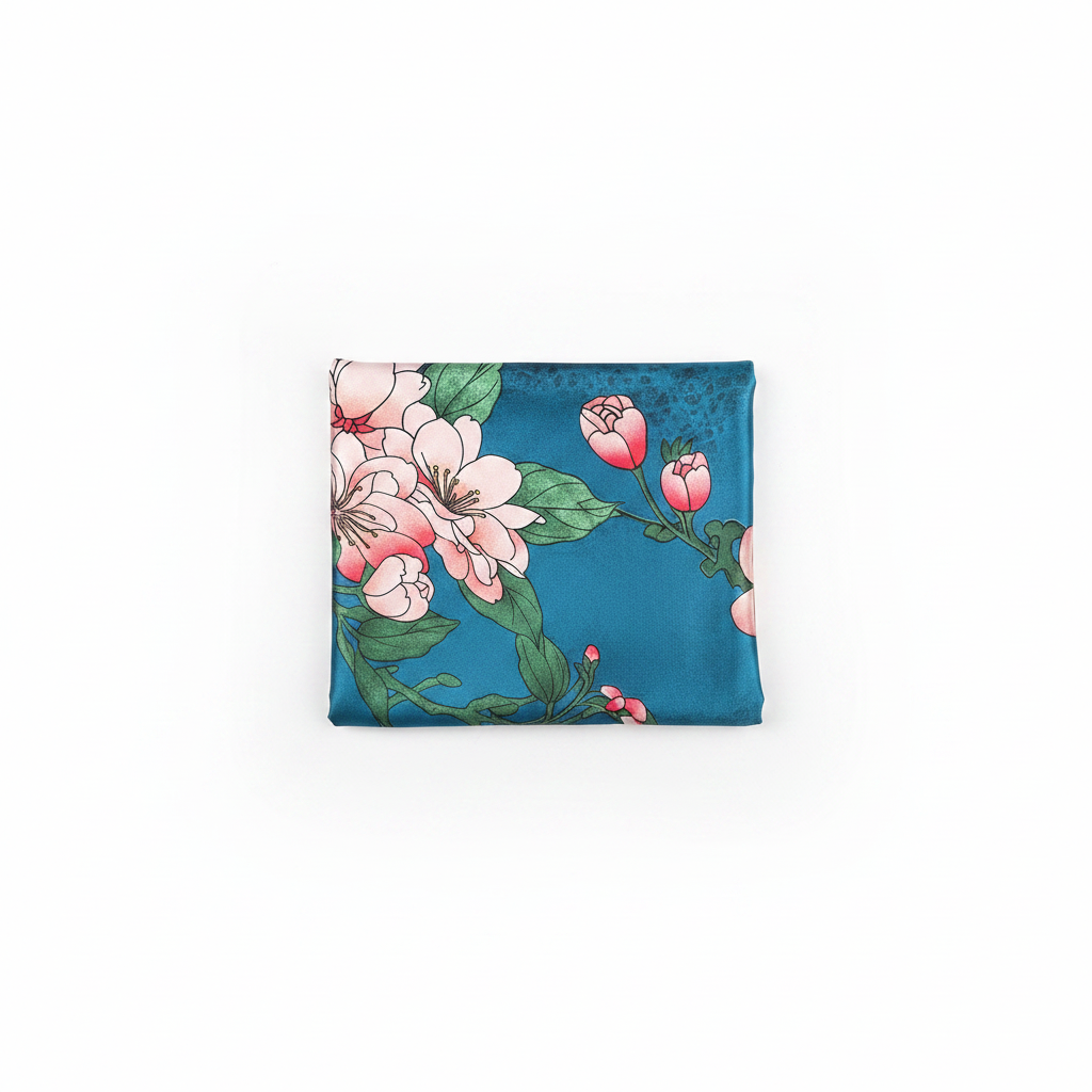 Teal Scarf Flat Lay