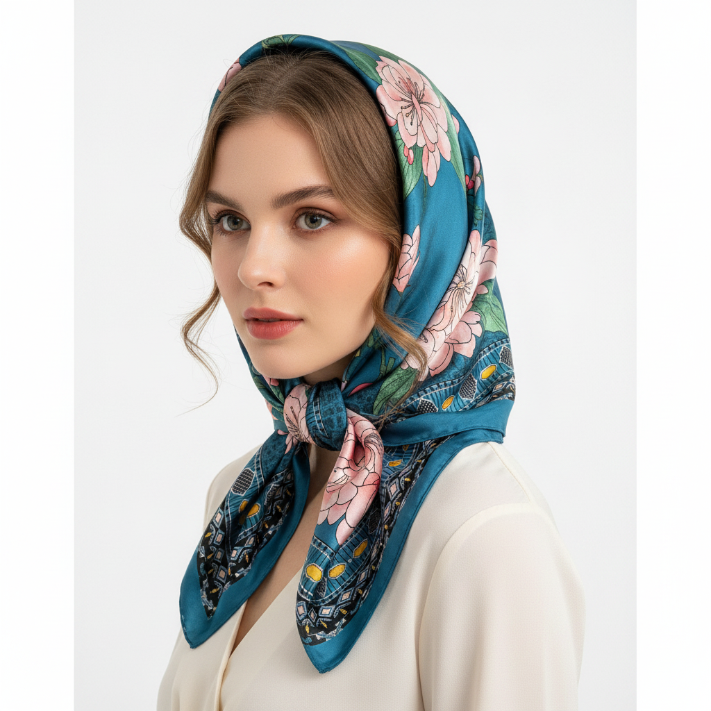 Teal Scarf Headscarf
