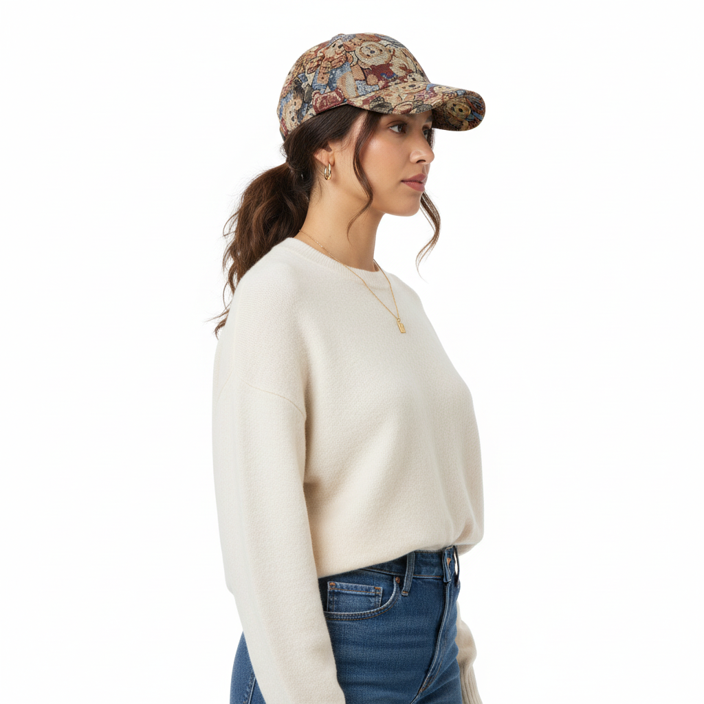 Teddy Bear Cap Lifestyle Side