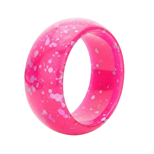 Upright side view - pink bangle
