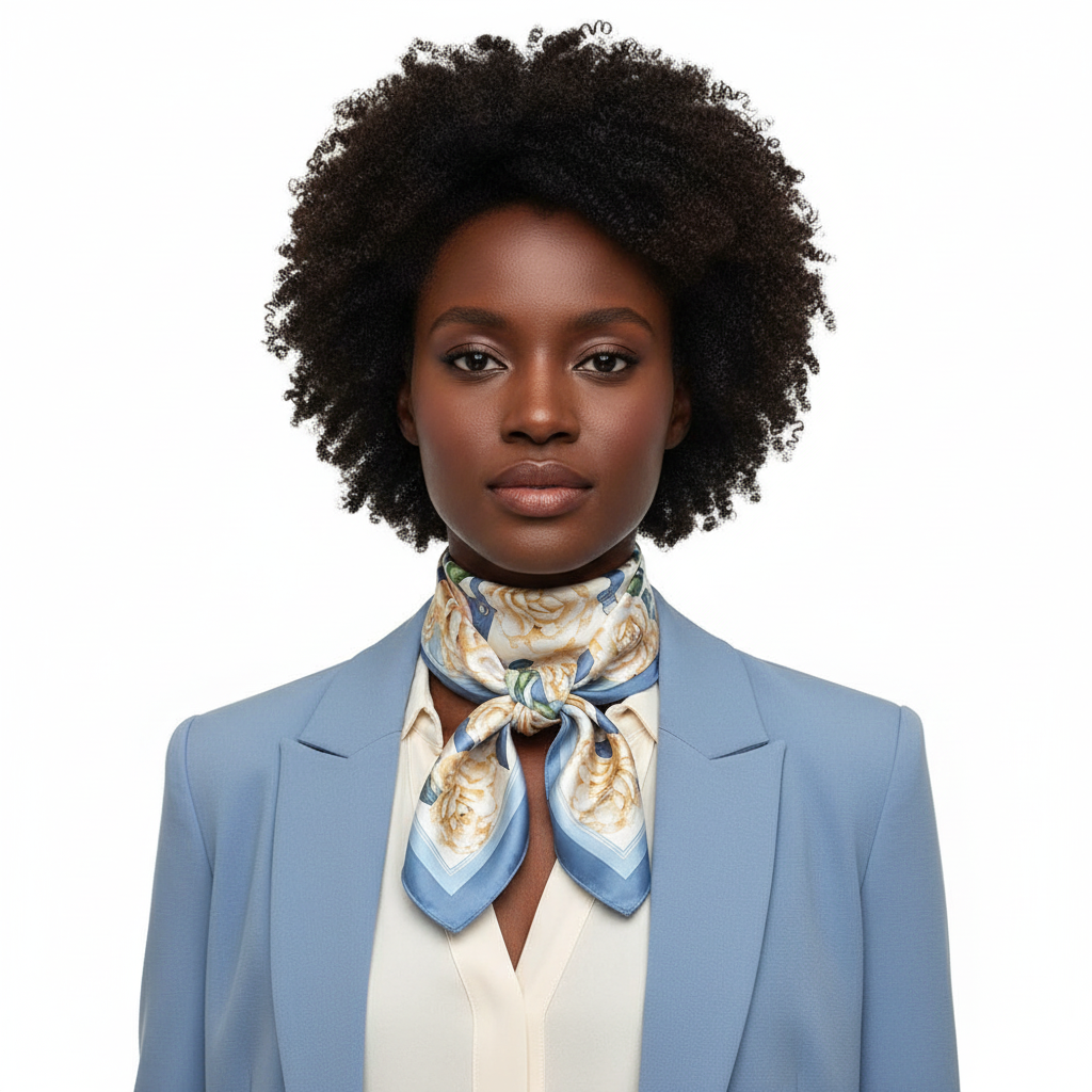 Vintage Floral Scarf - Front
