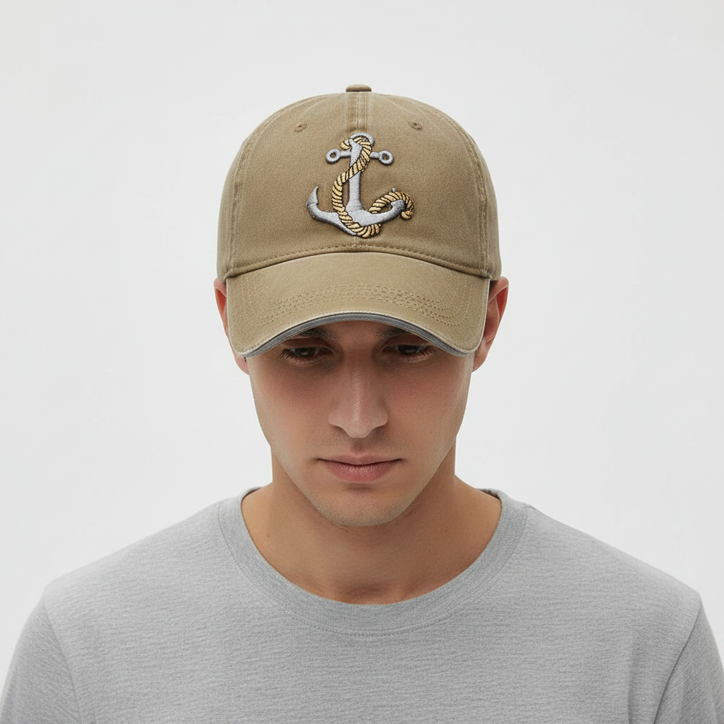 Vintage Washed Anchor Cap Lifestyle