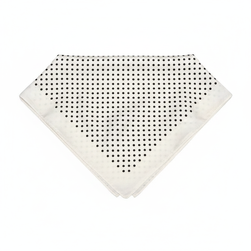 White Scarf – Triangle Fold