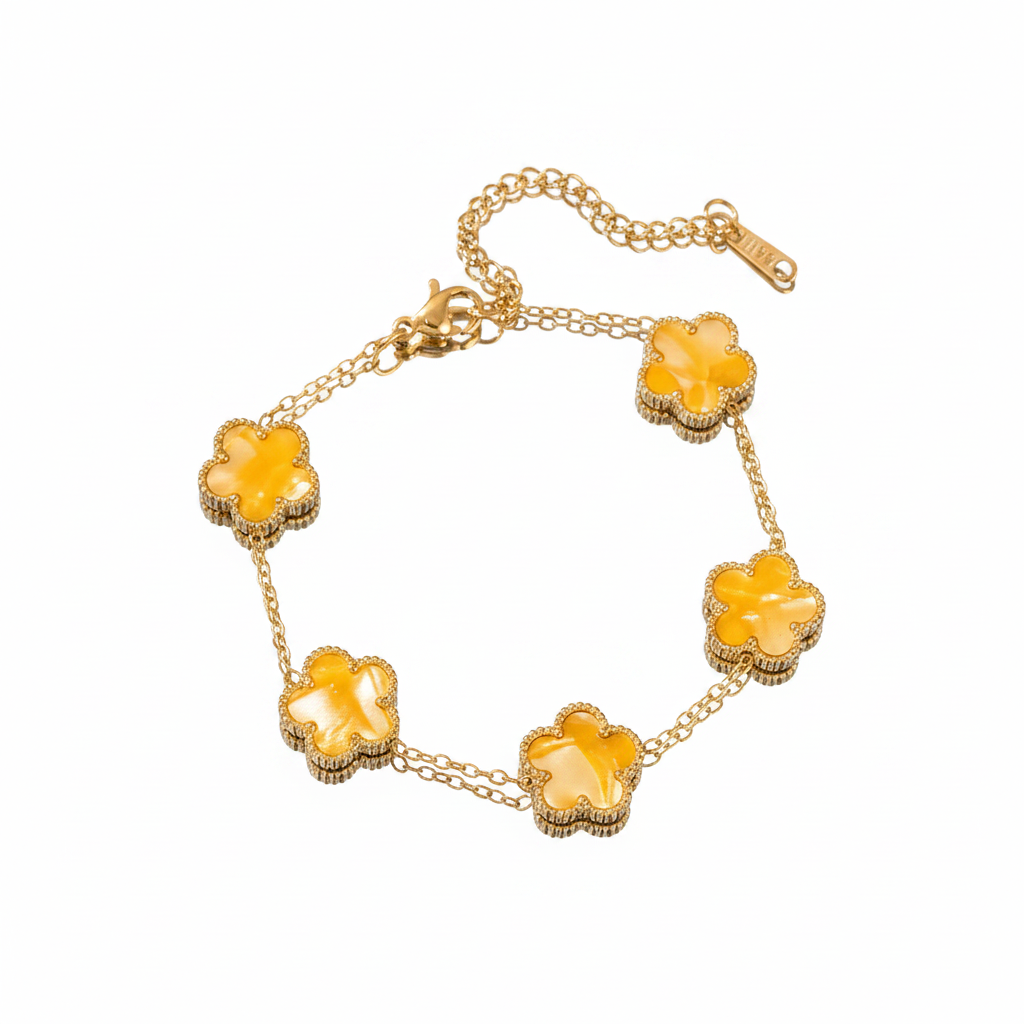 Yellow Clover Bracelet – Product Front