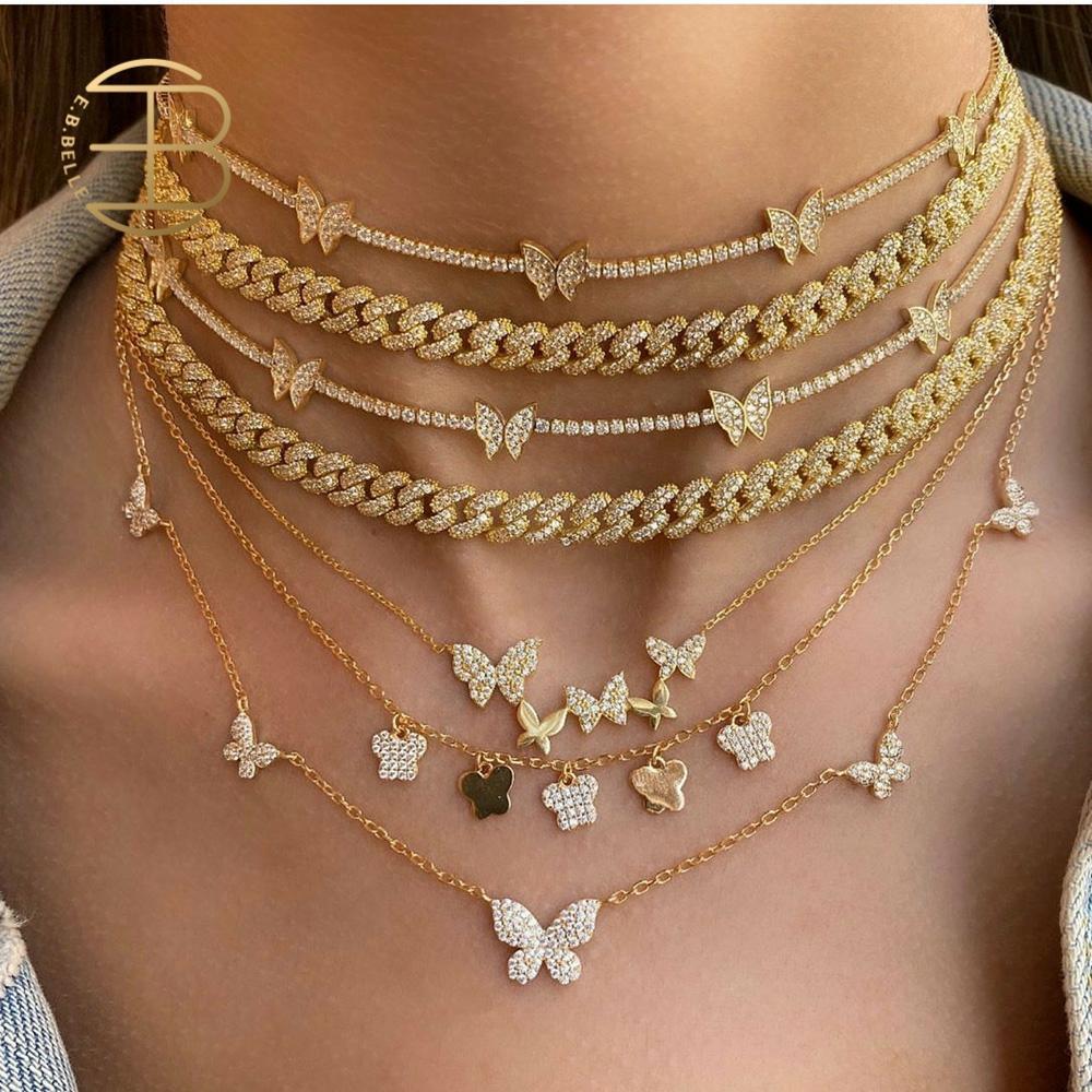18k Gold Plated Butterfly  Necklace - Hautefull