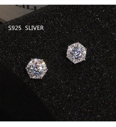925 Sterling Silver Earrings Studs - Hautefull
