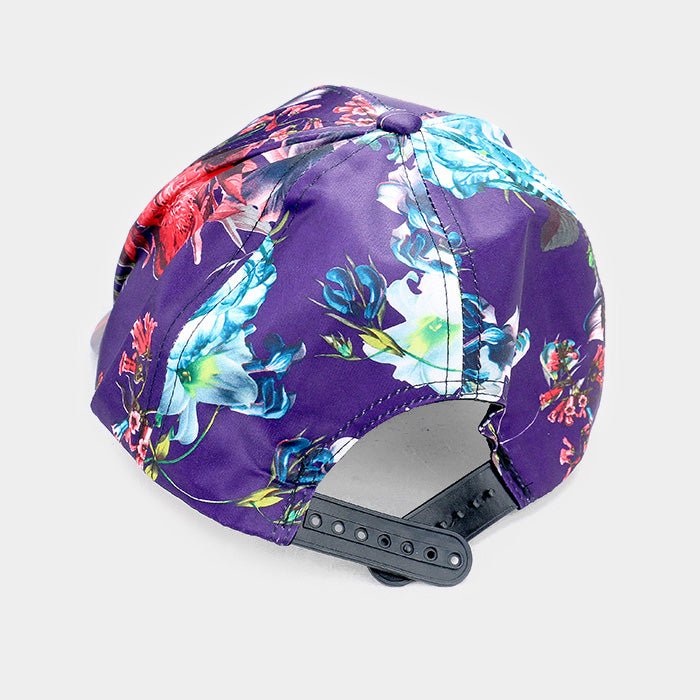 Blooming Floral Print Baseball Cap - Hautefull