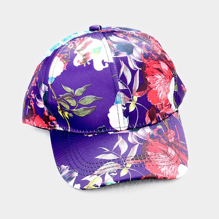 Blooming Floral Print Baseball Cap - Hautefull