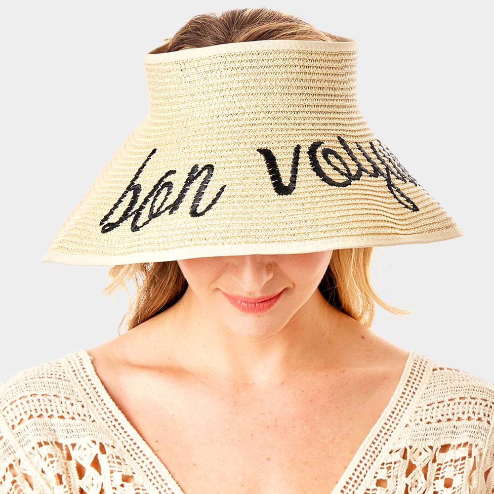 Bon Voyage Foldable Visor Sun Hat - Hautefull