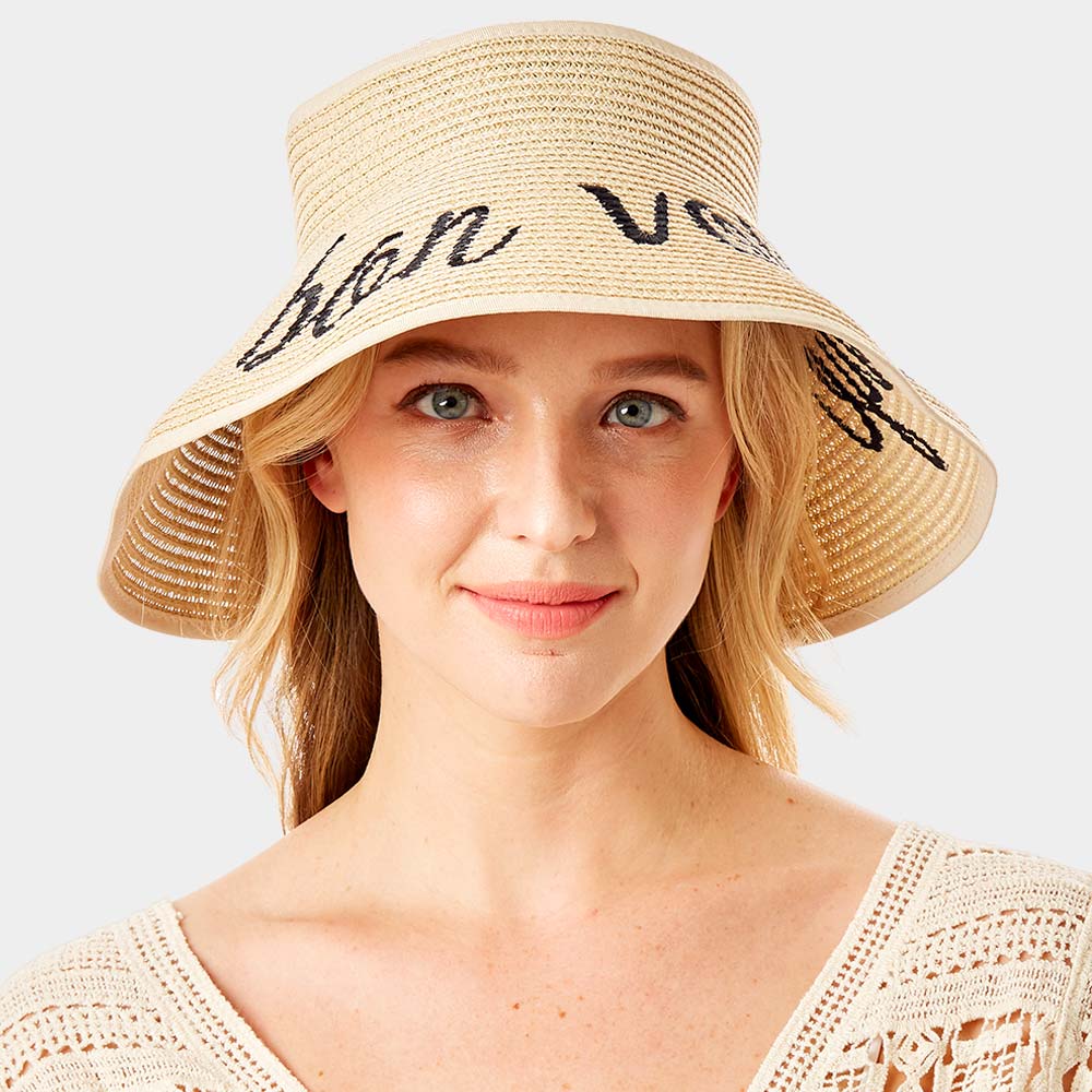 Bon Voyage Foldable Visor Sun Hat - Hautefull