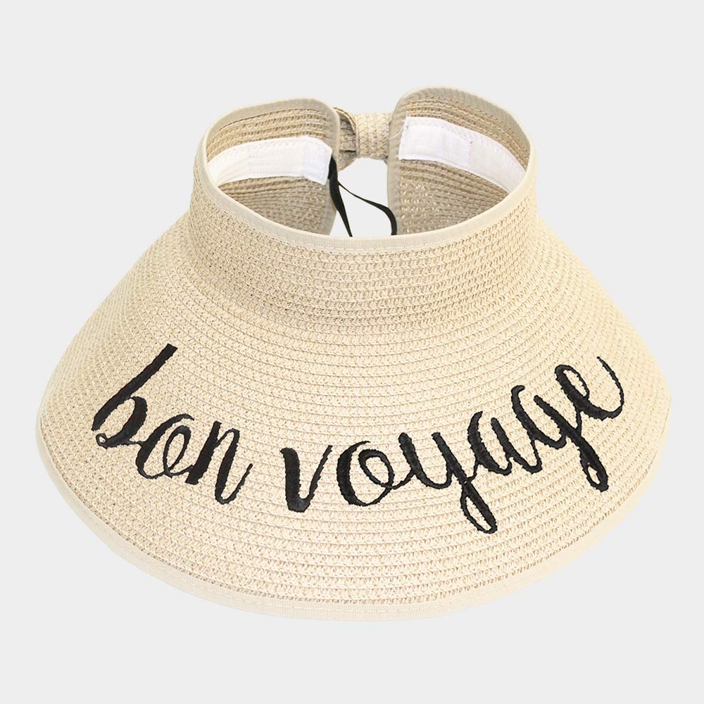 Bon Voyage Foldable Visor Sun Hat - Hautefull
