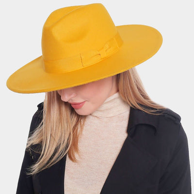 Bow Solid Panama Hat - Hautefull